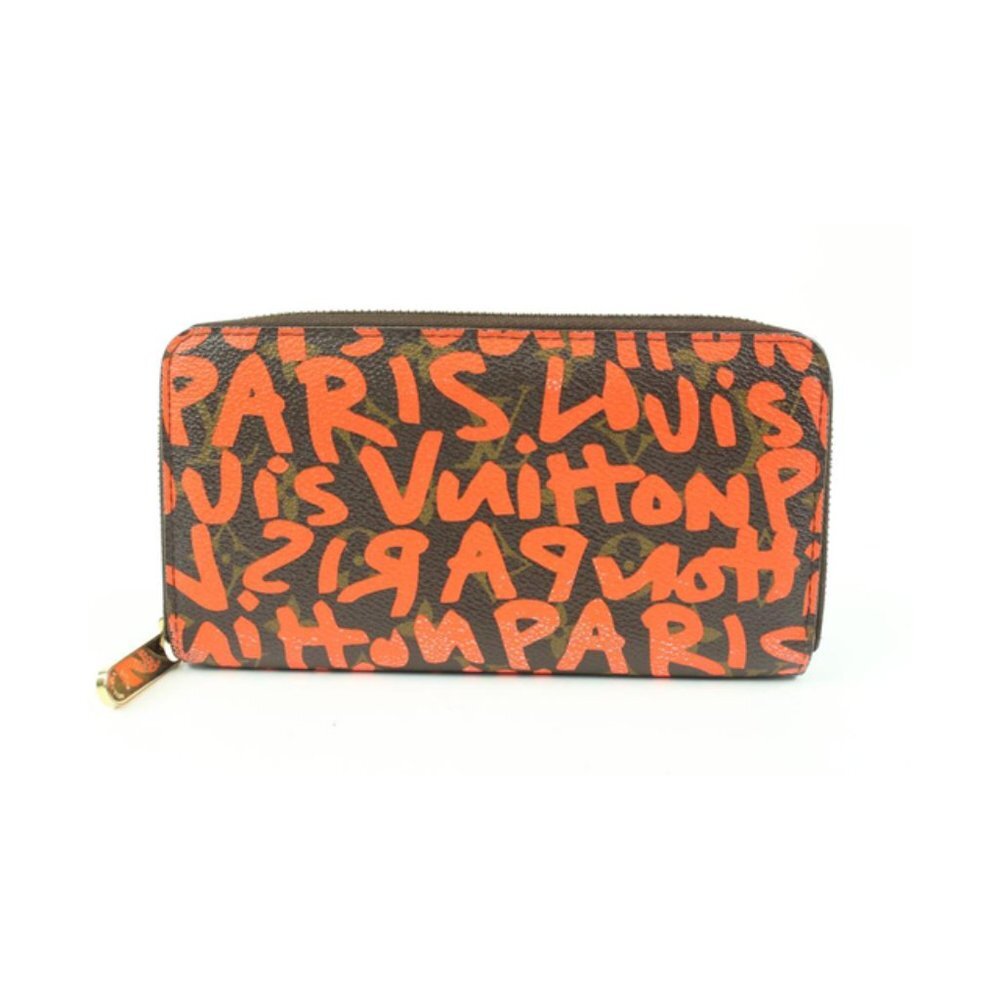 Louis Vuitton Stephen Sprouse Orange Graffiti Zippy Wallet Long Zip Around 118lv